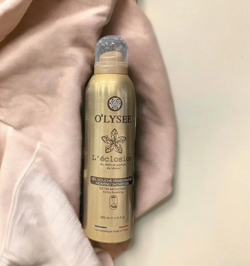 Biologische doucheschuim L'Eclosion schuimende douchegel met Monoi bloem - romige - omhullende textuur 200ml