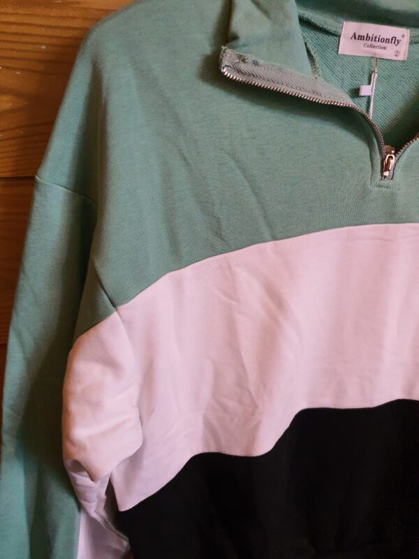 Dames sportpak set van broek en sweater- zijzakken - thuispak - training - rits - Maat 38/40 - Afbeelding 5