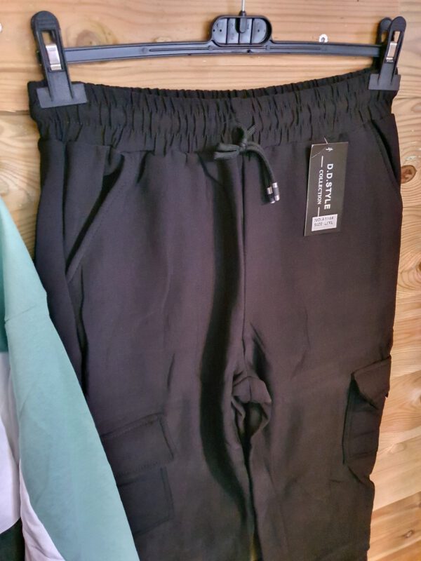 Dames sportpak set van broek en sweater- zijzakken - thuispak - training - rits - Maat 38/40 - Afbeelding 6