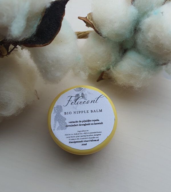 Vegan nipple balm - bio tepel balsem voor pijnlijk - droge huid 20ml - Afbeelding 3
