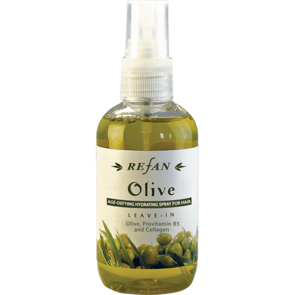Biologische leave-in olijfolie haar spray, anti-kroes haar, voedend, met collageen 100ml