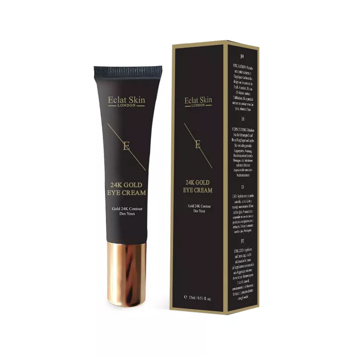 Luxe Oogcrème 24K goud - hyaluronzuur - collageen - rijke verjongende oliën - gladde en strakke huid 15 ml