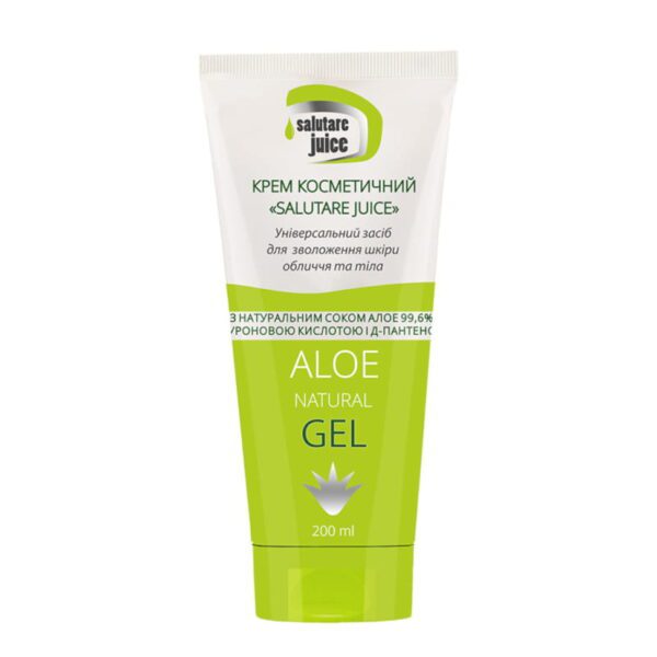 Natuurlijke Cream-Gel Aloë - hyalronzuur -  D-panthenol - after sun - verkoelt en hersteld de huid 200ml