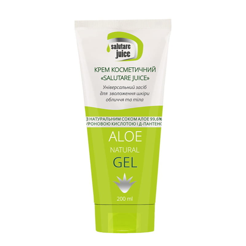Natuurlijke Cream-Gel Aloë - hyalronzuur - D-panthenol - after sun - verkoelt en hersteld de huid 200ml