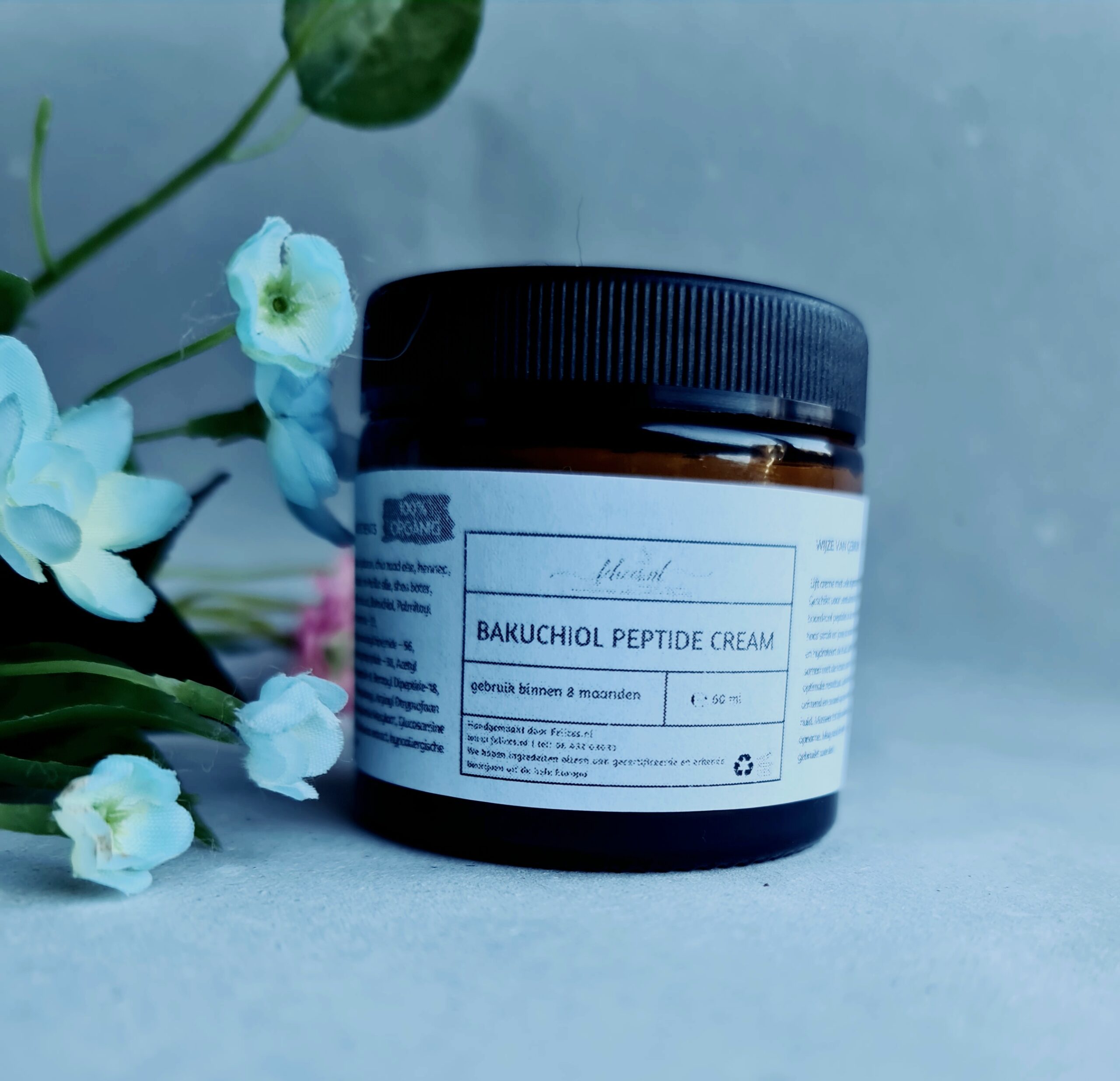 Biologische gezicht creme met peptides en bakuchiol - botox - lift de huid - strakke huid 60ml - Afbeelding 2