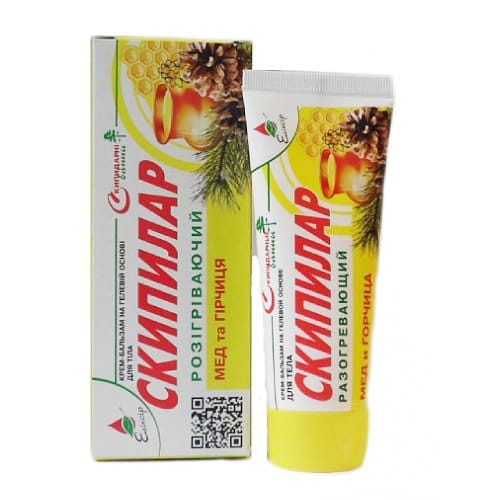Verwarmende crème-balsem - met honing en mosterd - werkt tegen pijnlijke spieren - stijve gewrichten 75ml