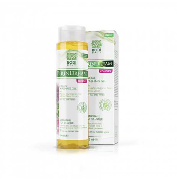 Biologische gezichtsreinigingsgel met rozen water 250ml