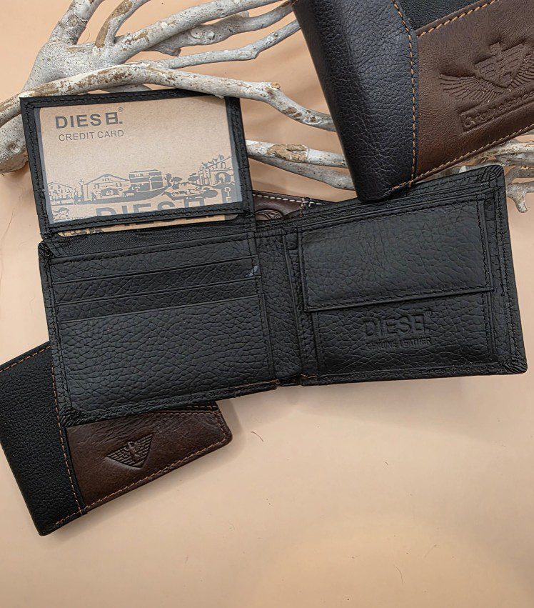 100% leren Portemonnee voor mannen - diverse modellen - zonder sluiting - Afbeelding 5