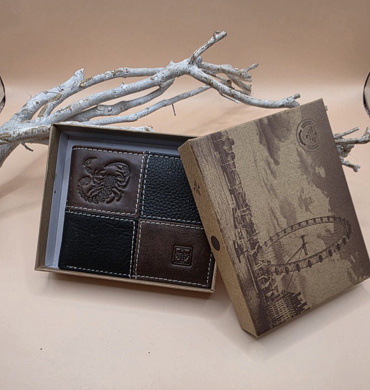 100% leren Portemonnee voor mannen - diverse modellen - zonder sluiting - Afbeelding 3