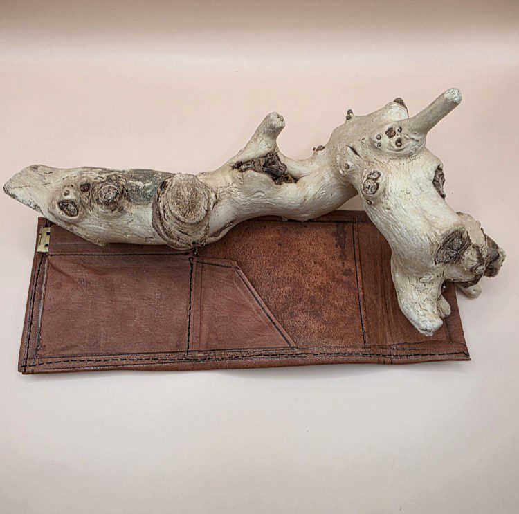 Handgemaakte Leren vierkantige portemonnee voor mannen - kleine zakken portemonnee - BRUIN kleur - Afbeelding 3