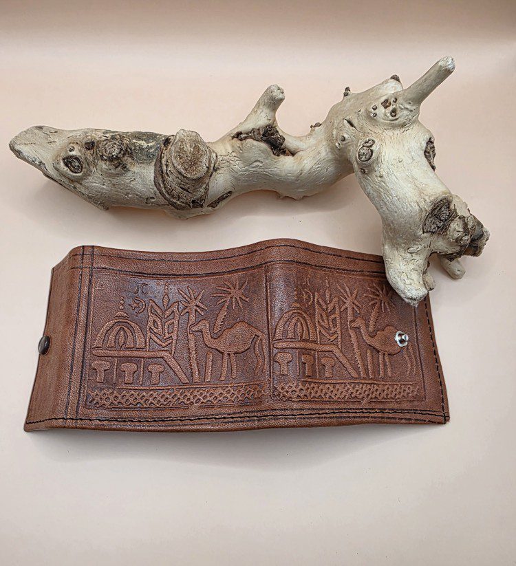 Handgemaakte Leren vierkantige portemonnee voor mannen - kleine zakken portemonnee - BRUIN kleur - Afbeelding 5