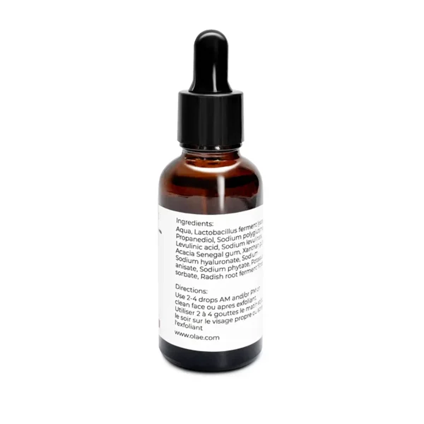Natuurlijke Intensieve hydraterende gezicht serum met 2% postbioticum uit granen en 1% polyglutaminezuur 30ml - Afbeelding 3