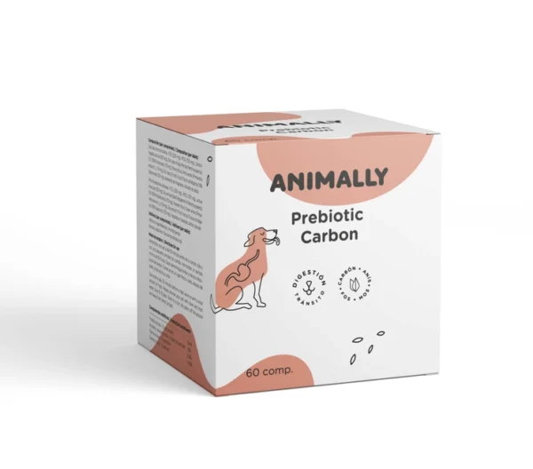 Animally biologische honden en katten supplement Prebiotische Koolstof - darmtransit 60 tabletten - Afbeelding 3