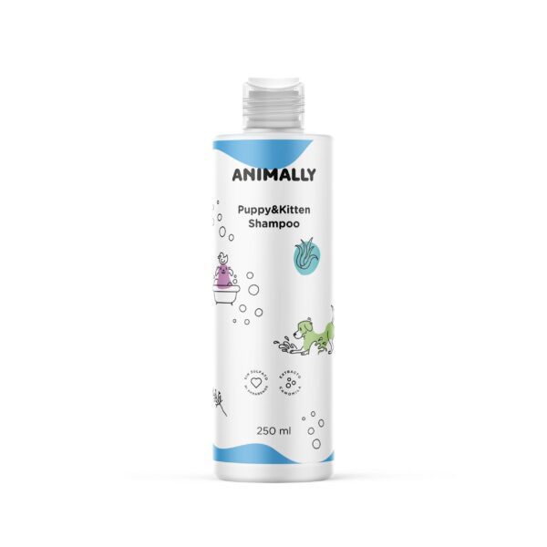 Animally Biologische Puppy- en kitten shampoo - speciaal voor de zachte vacht van kleine dieren 250ml - Afbeelding 3