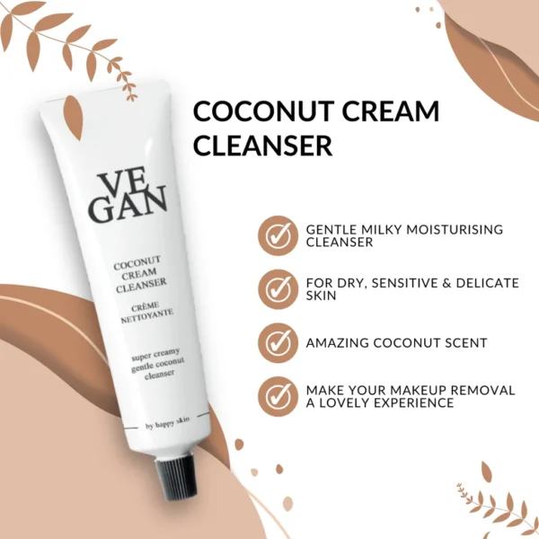 Luxe Kokos gezicht melk-creme reiniger - make-up verwijderaar - droge en gevoelige huid - aloe vera 125ml - Afbeelding 3