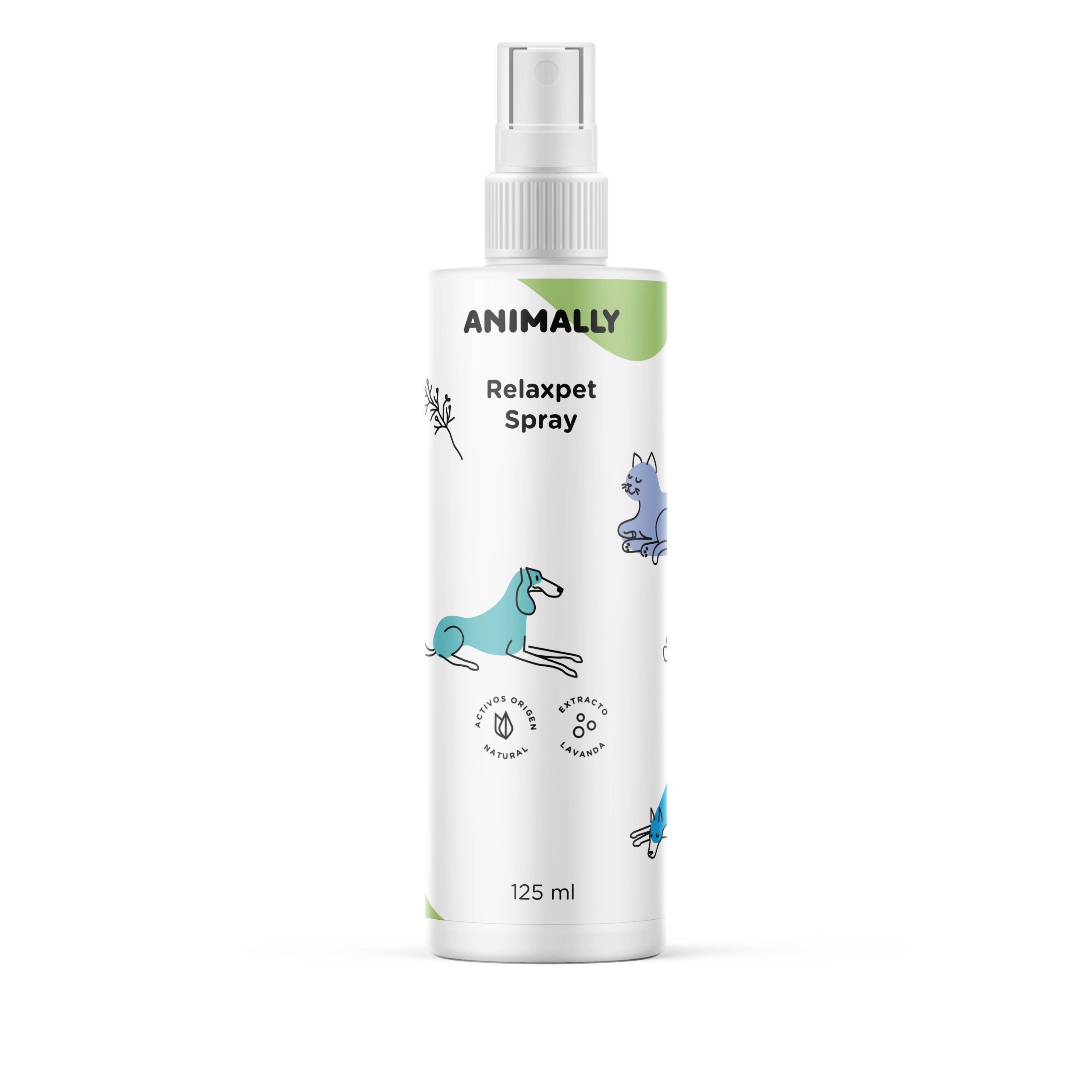 Animally Biologische Dieren Relaxpet-spray - angst problemen bij katten en honden 125ml