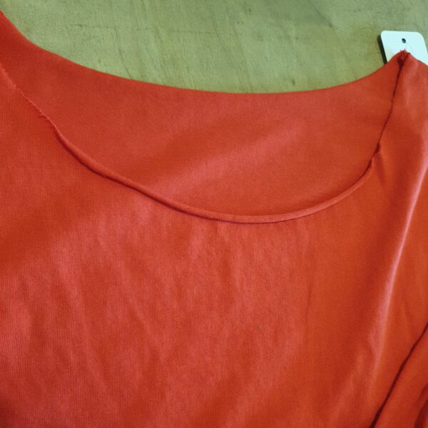 Katoenen top met lange mouw Rood kleur,  Maat 36/38 - Afbeelding 3