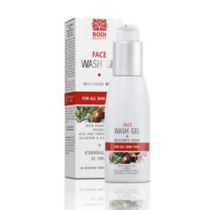 Gezicht was gel met rooibos en roos, anti-age reiniger 100ml ^