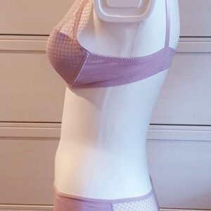 Italiaanse katoenen lingerie set in LILA, M - 75B