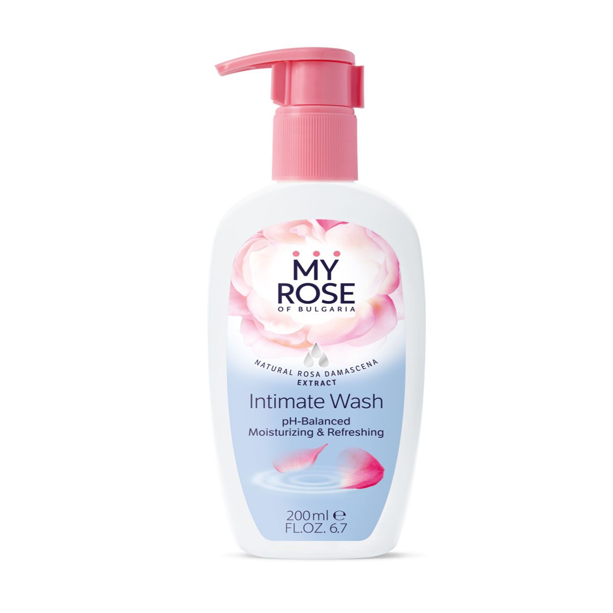 Natuurlijke intieme was met rozen water en kamille - pH balanser - hydrateert en verfrist 200ml