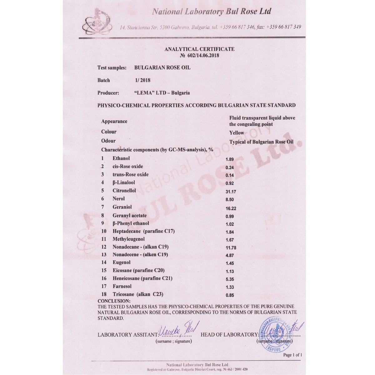 Biologische en natuurlijke kostbare rozen olie uit Bulgarije - weldaad en rust 1gr - Afbeelding 2