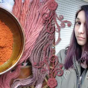 Gecertificeerde haar kleur, poeder henna, SANDAAL ROOD 50gr