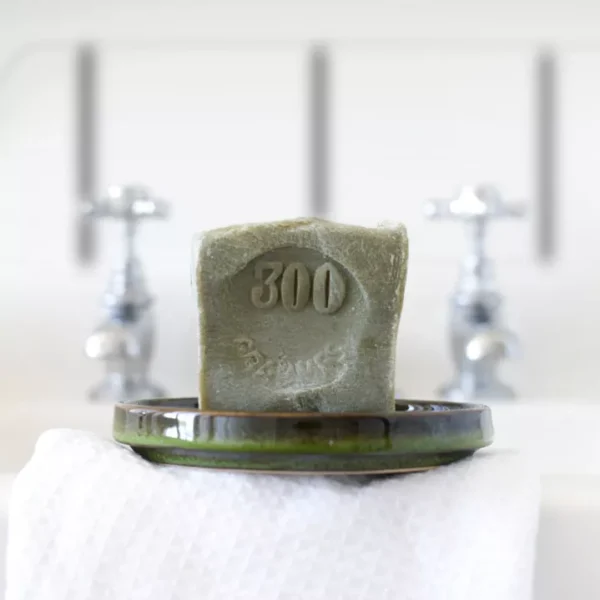Marseillezeep Extra Puur 72% - Olijfolie - GREEN Cube - huid en keuken - Ruwe zeep gemaakt in Frankrijk 300gr - Afbeelding 2