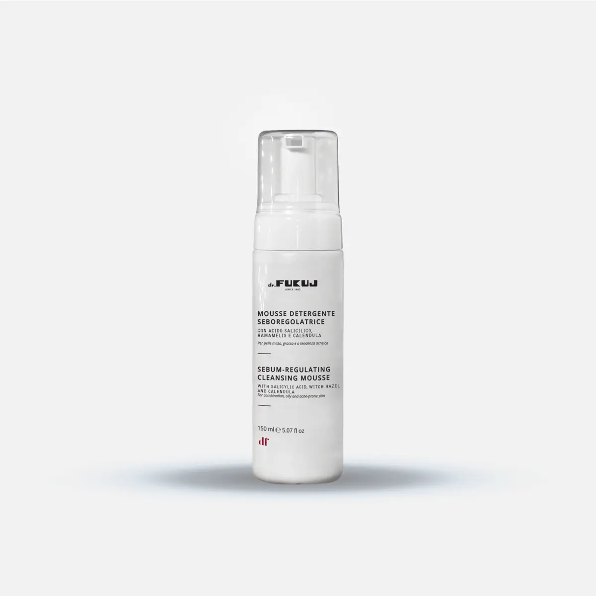 Italiaanse luxe merk Talg regulerende mousse gezicht reiniger - Salicylzuur -  Hamamelis - malva  150ml