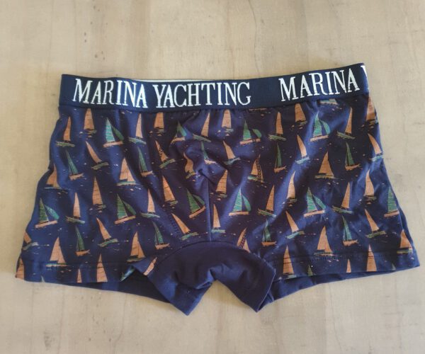 Marina Yachting heren ondergoed set, BLAUW boxer en een t-shirt Maat S - Afbeelding 4