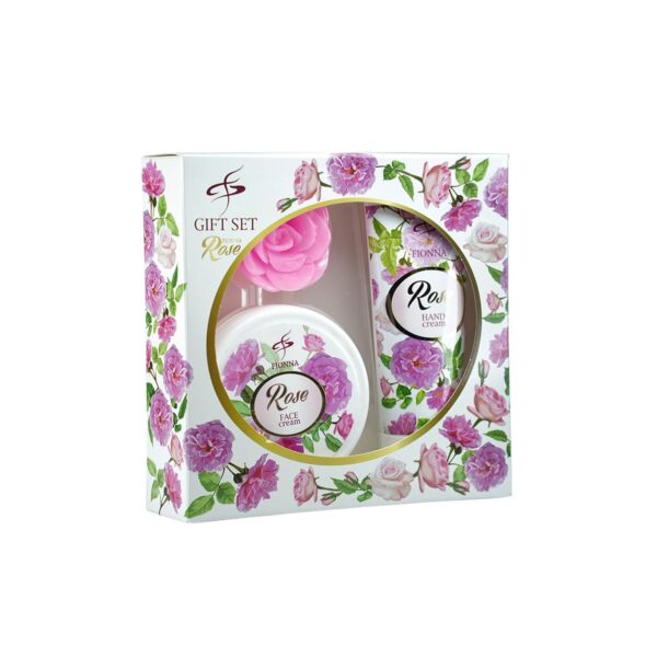 Set van 3 producten met Rozenolie uit Bulgarije - gezicht creme - hand creme - zeep 3st