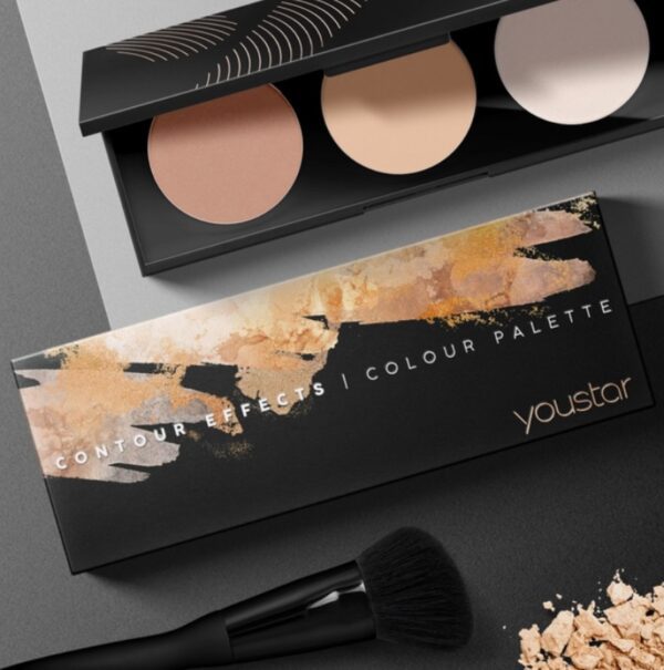 Beauty Make-up Tasje Rugzak - Set van 2 producten en tas - CONTOUR - contour pallet - contour borstel - 2st - Afbeelding 3