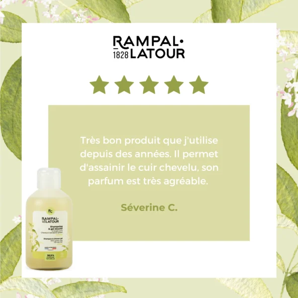 Gecertificeerd biologisch Douchegel en shampoo Klei-Verbena - zuivert haar en huid - 250ml - Cosmos Organic - Afbeelding 4