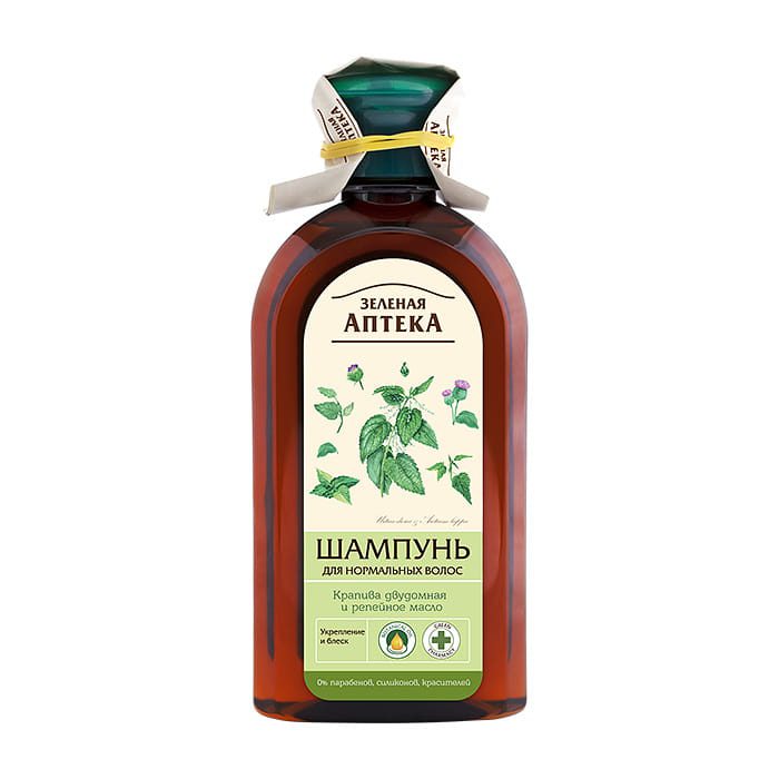 Natuurlijke versterkend shampoo met brandnetel en klisolie - hersteld en voorkomt haar verlies 350ml