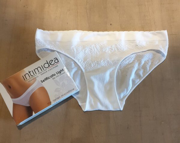 Set van 2 stuks Intimidea Italiaanse slip in WIT kleur van microfiber, stretch Maat M/L - Afbeelding 3