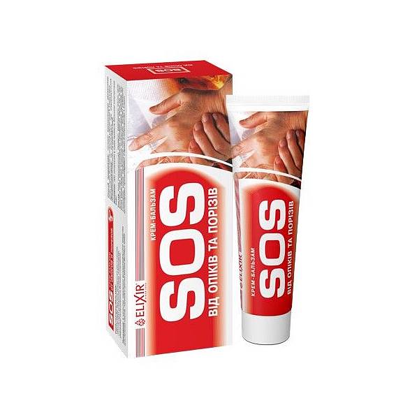 Natuurlijke Crème-balsem - SOS - voor zon brandwonden en wonden - operatie littekens - 75ml