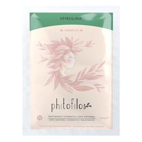 Phitofilos biologische Spirulina poeder - beschadigd haar - gebleekt haar - gezicht - anti-oxidant 100gr