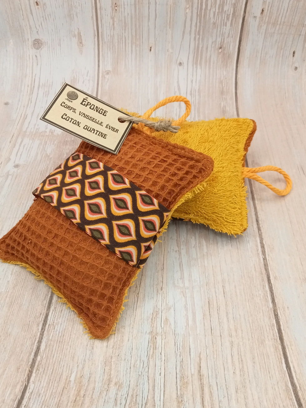 2 stuks Handgemaakte dubbelzijdige zachte sponzen - douchen - afwassen - duurzaam - makkelijk in gebruik 2st