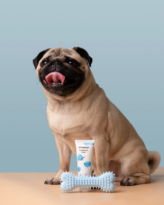 Animally Biologische Tandpasta Fresh voor honden en katten - met extra vinger borstel 125 ml - Afbeelding 4