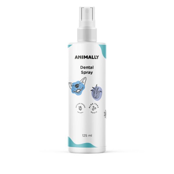 Animally Biologische Dieren Tand spray - fris - tandsteen en slechte adem - katten en honden 125ml - Afbeelding 2