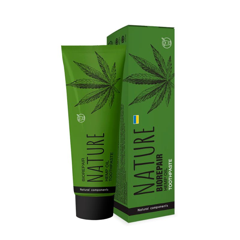 Natuurlijke Tandpasta met Hennep olie - Biorepaire - beschermt glazuur en tandvlees  100ml
