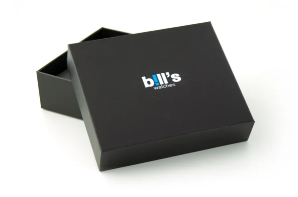 Bill´s Zwitserse Horloge Trendy Satijnen armband - DONKERGOUD - wisselbare armbanden in 3 kleuren - Afbeelding 3