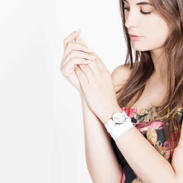 Bill´s Zwitserse Horloge Trendy Satijnen armband - PINAFRICA - wisselbare armbanden in 3 kleuren - Afbeelding 3