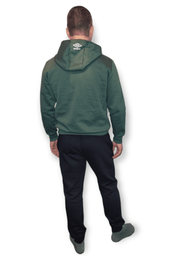 Umbro heren katoenen trainingspak set van sport broek en een sweater met capuchon gevoerd Maat S - Afbeelding 2