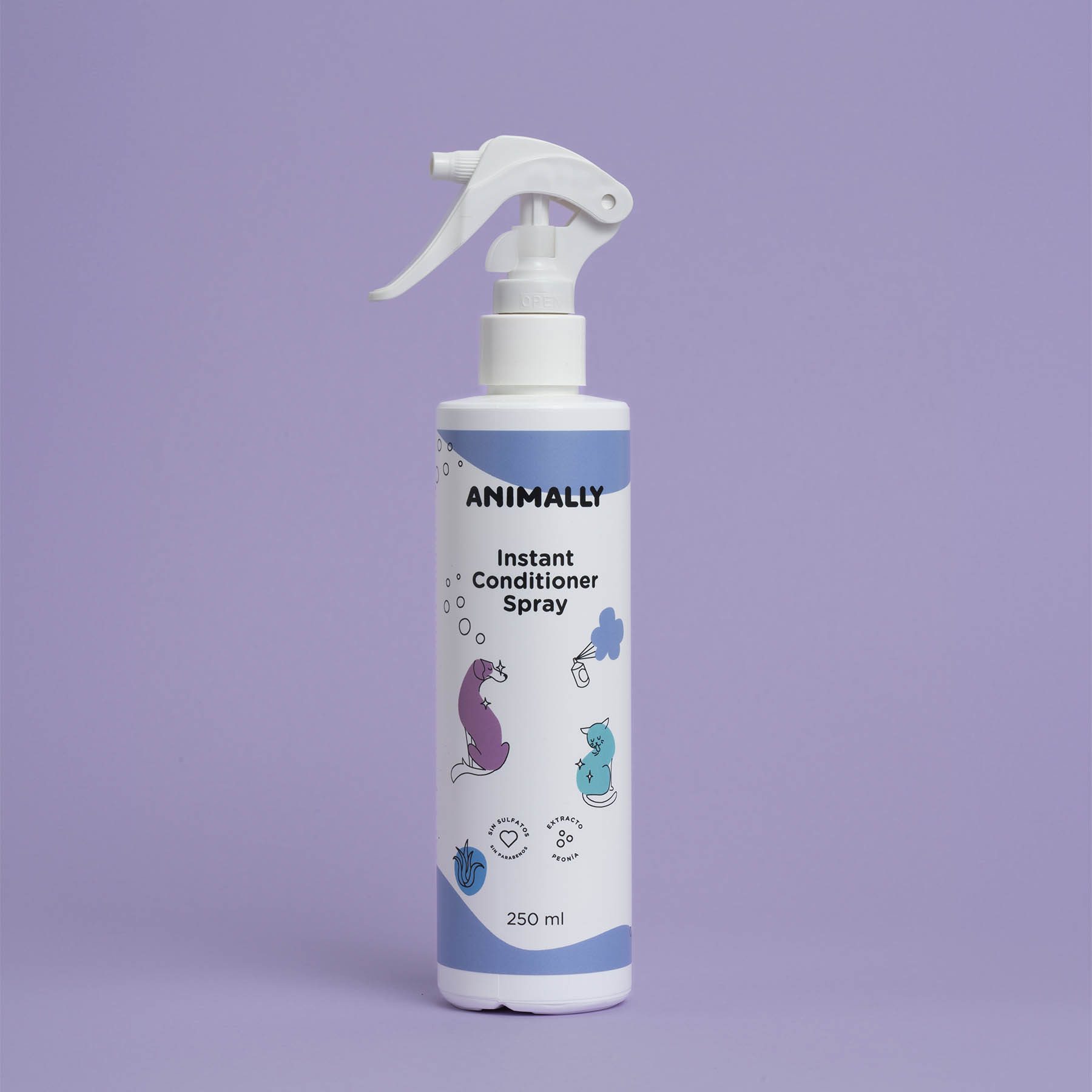 Animally Bilogische Direct conditioner spray voor vacht - honden en katten - natuurlijke extracten 250ml