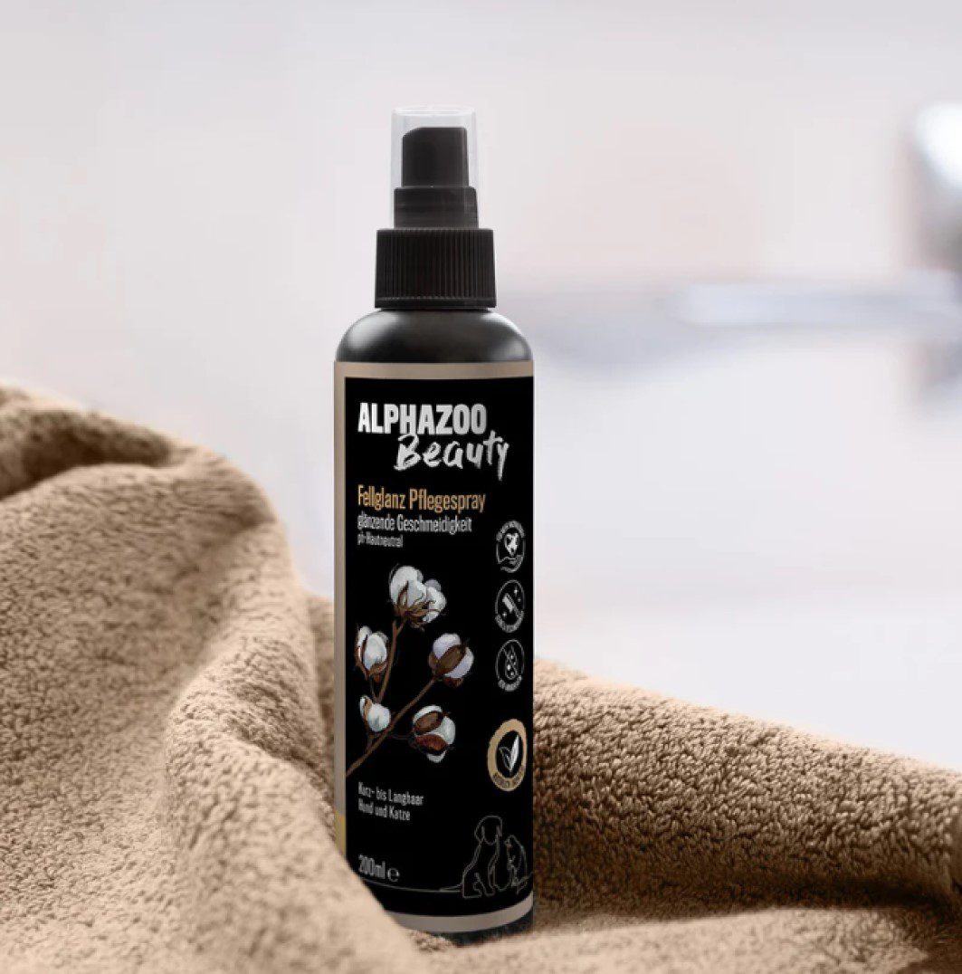Natuurlijke vacht spray voor glans - honden en katten - lange vacht - zonder klitten - makkelijk door te kamen 200ml