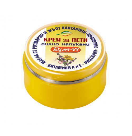 Regenererende crème-vaseline tegen gebarsten hielen en voeten - ontstekingsremmend - rozemarijnolie - propolis 40ml