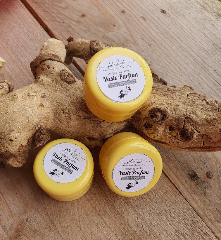 Handgemaakte parfum balsem - vaste parfum - karite boter - olijfboter - kokos olie 25ml - Afbeelding 3