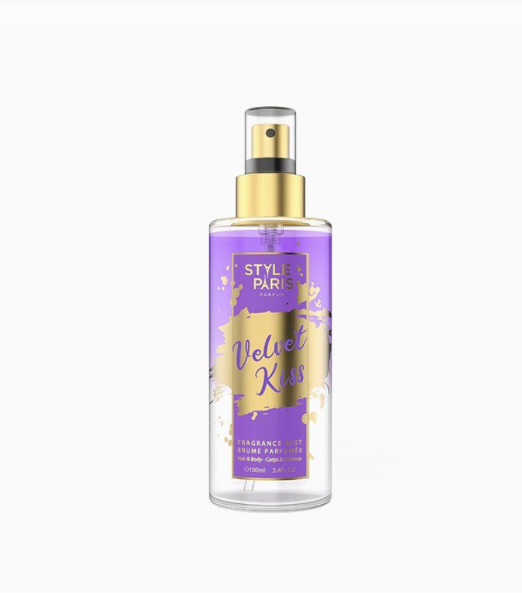 Franse dames Lichaam en Haar spray VELVET KISS - kokos - bessen - jasmijn - musk 100ml
