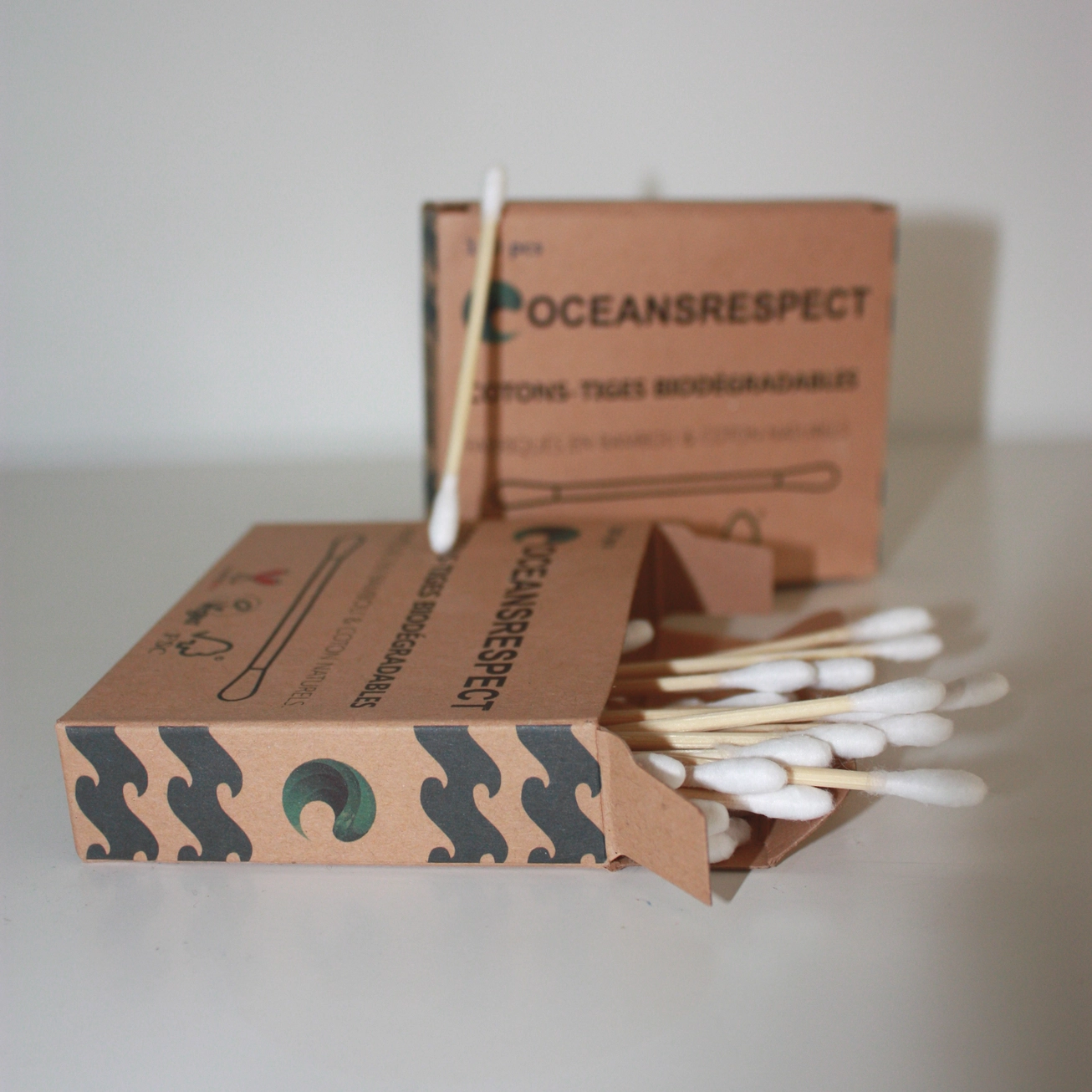 Set van 5 producten Duurzaam bamboe Zero waste- tandborstel met verwisselbare koppen - oor reiniger - tandzijde van maïsvezel 5 stuks - Afbeelding 5