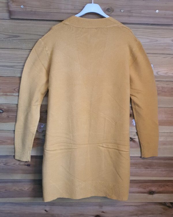 Warme vest in GEEL kleur met zijzakken voor dames maat 40/42 - Afbeelding 5